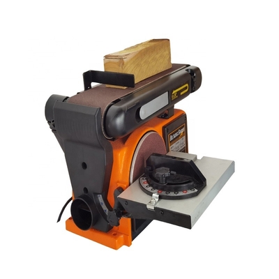 230V Adjustable Wide Belt Sander 150mm Disc Belt Wood Sanding Machine